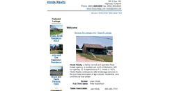 Desktop Screenshot of hindsrealty.com